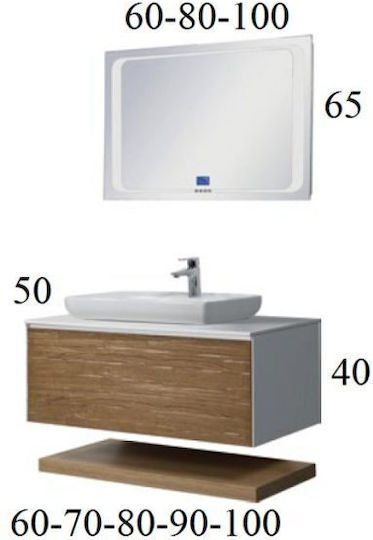 Mabo Καθρέπτης Led από Plywood