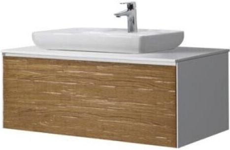 Mabo Ορθογώνιος Καθρέπτης Μπάνιου Led από Plywood με Μήκος 60cm
