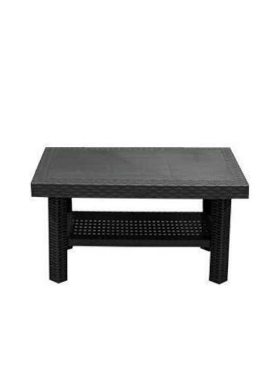 Outdoor Living Room Set Corfu 2 Pieces Dark Gray with Pillows