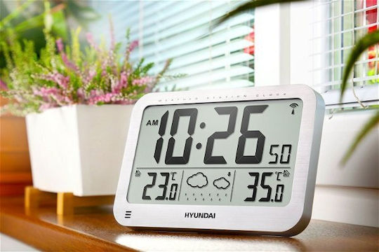 Hyundai WS2331 Wireless Stație meteorologică Digital De masă Argint
