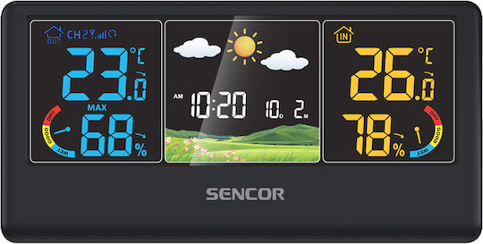 Sencor SWS 4100 B Wireless Digital Weather Station Tabletop Black