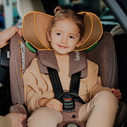 Lionelo Harmony Baby Car Seat i-Size with Isofix Gray Concrete Bamboo 0-36 kg