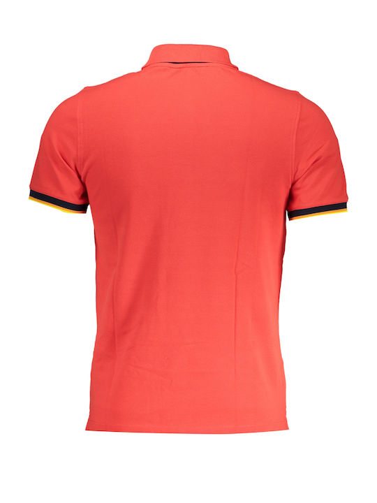 K-Way Bluza pentru bărbați cu mâneci scurte Polo Red