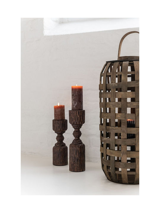 Jolipa Wooden Lantern Brown