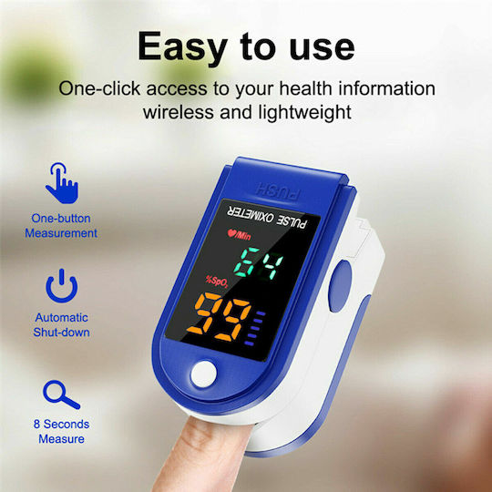 Παλμικό Fingertip Professional Oximeter Blue