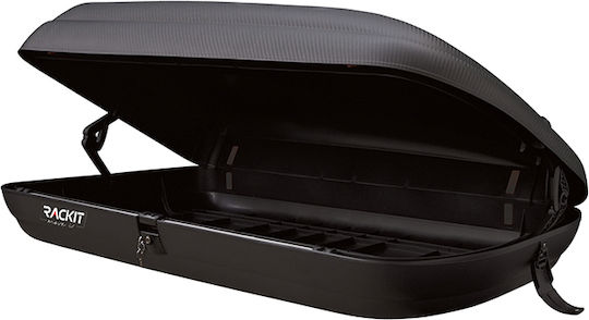 Auto Gs Car Roof Box with Single Opening and 320lt Capacity Black