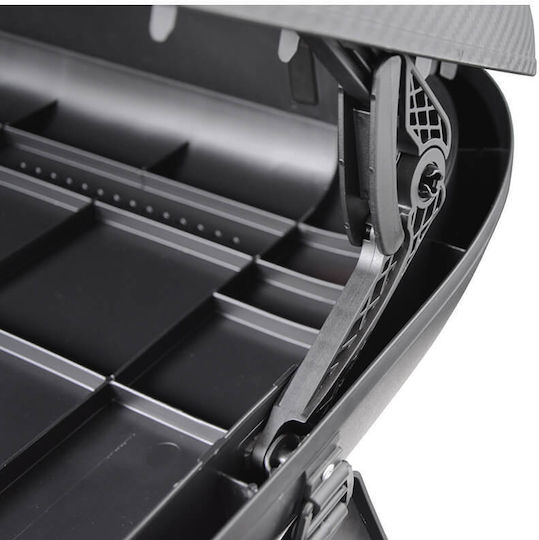 Μπαγκαζιέρα Οροφής Αυτοκινήτου Rackit 400lt Carbon Διπλό Άνοιγμα