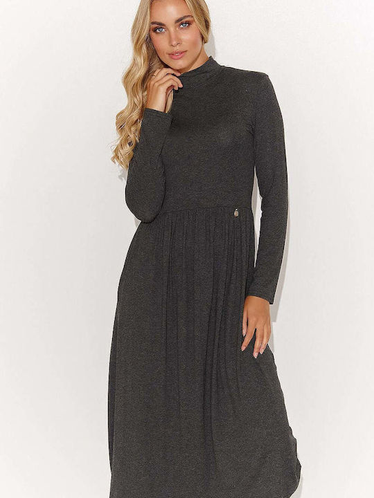 Makadamia Dress Turtleneck Black