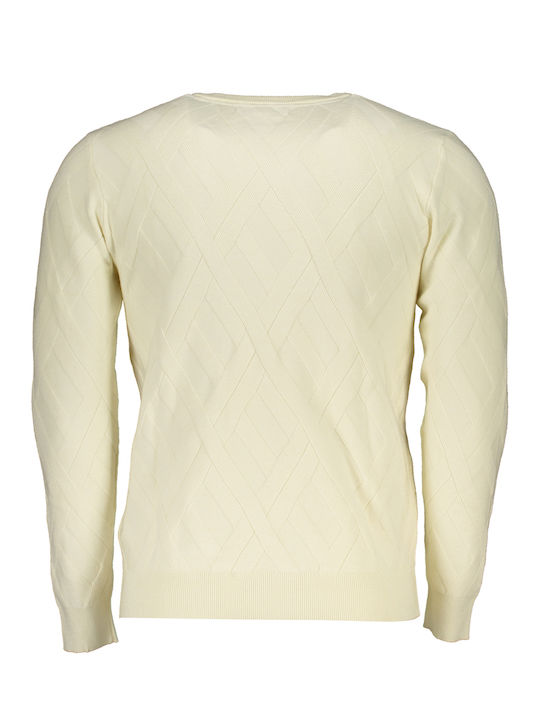 Guess Herren Langarm-Pullover White