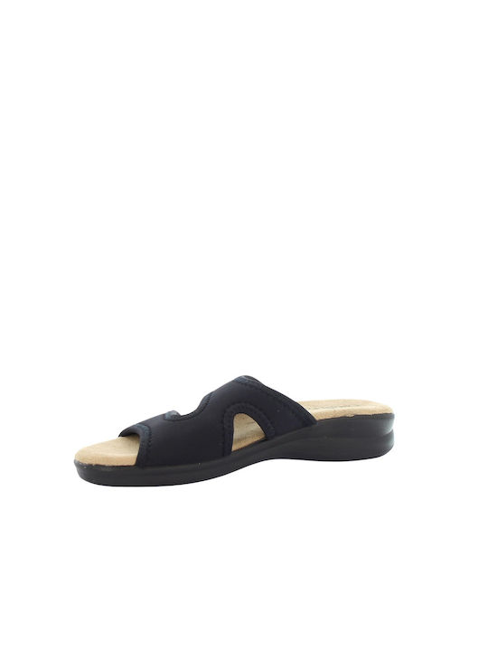 Emanuele Women's Flat Sandals Anatomic in Black Color