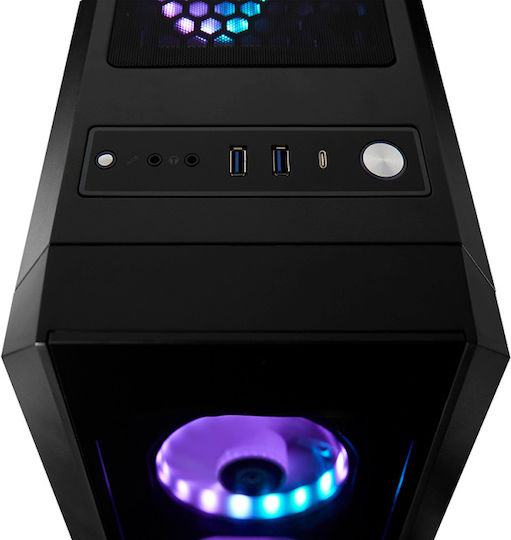 Chieftec Scorpion 3 Gaming Midi-Turm Computergehäuse mit RGB-Beleuchtung Schwarz
