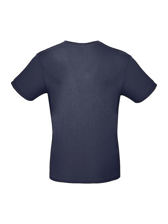 B&C Ανδρικό Διαφημιστικό T-shirt Κοντομάνικο σε Navy Μπλε Χρώμα B&C Ανδρικό Διαφημιστικό T-shirt Κοντομάνικο σε Navy Μπλε Χρώμα