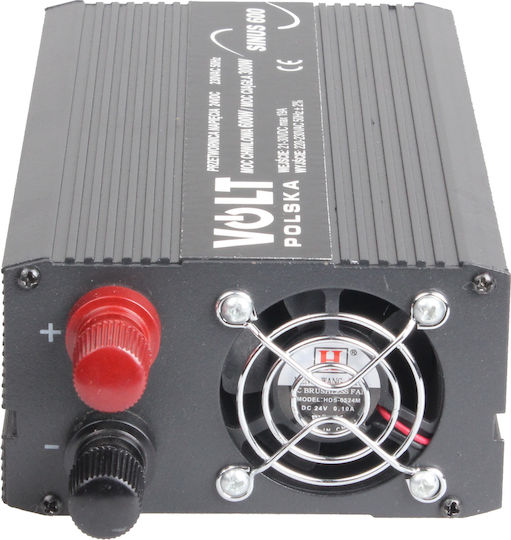 Volt Polska Inverter Αυτοκινήτου Καθαρού Ημιτόνου 300W για Μετατροπή 24V DC σε 230V AC