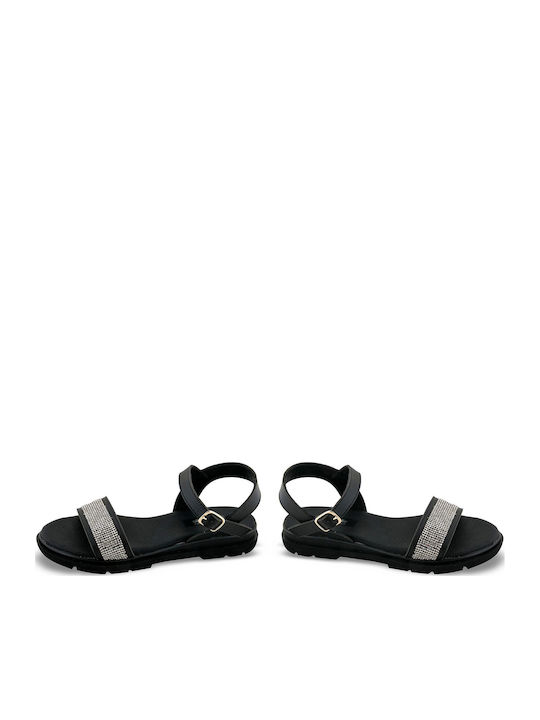Women's Flat Sandals Anatomic in Black Color