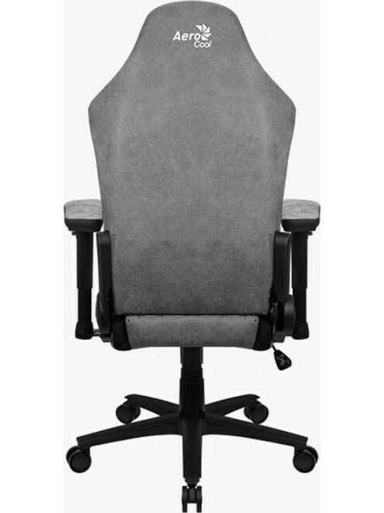 Aerocool Crown AeroSuede Υφασμάτινη Καρέκλα Gaming με Ρυθμιζόμενα Μπράτσα stone grey