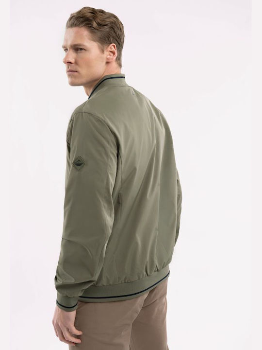 Volcano Herren Jacke Lässig Khaki