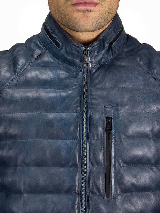 Χειμωνιάτικο Μπουφάν Puffer Navy Μπλε