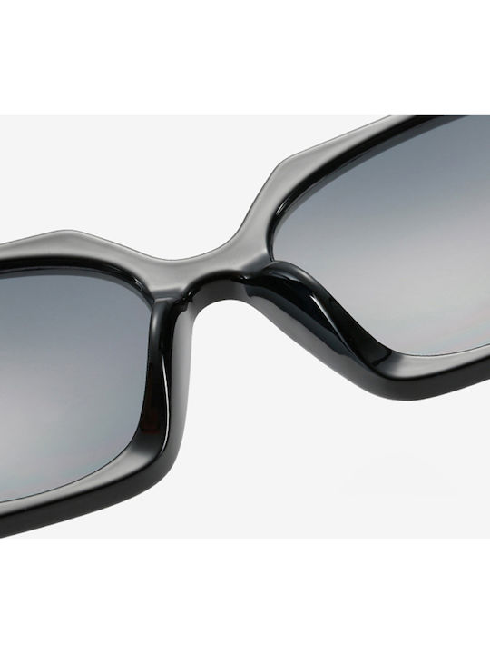 Techsuit Women's Sunglasses with Gray Frame and Black Lens