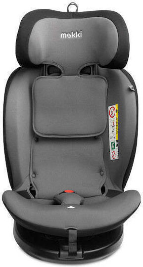 Caretero Mokki Baby Car Seat High-back Booster i-Size with Isofix Grey 0-36 kg