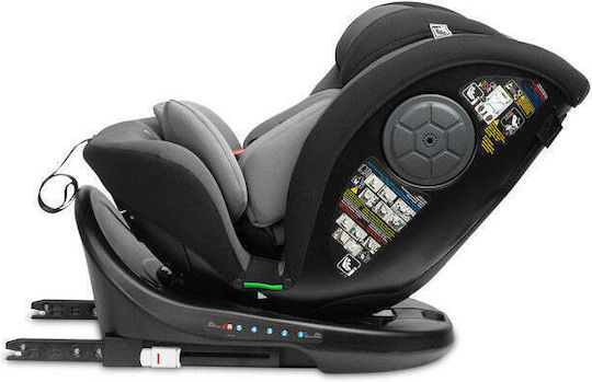 Caretero Mokki Baby Car Seat High-back Booster i-Size with Isofix Grey 0-36 kg