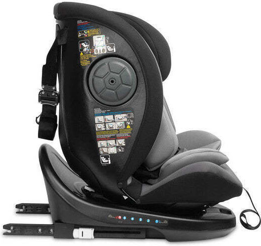 Caretero Mokki Baby Car Seat High-back Booster i-Size with Isofix Grey 0-36 kg