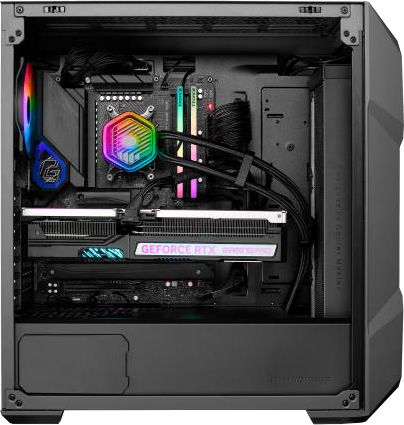 CoolerMaster TD500 MAX Gaming Midi Tower Computer Case with Side Window and RGB Lighting Gun Metal