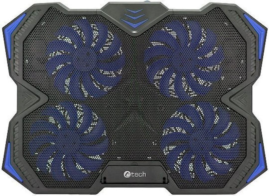 C-TECH Zefyros Kühlung Pad Für Laptop Bis 17.3" Mit 4 Lüfter