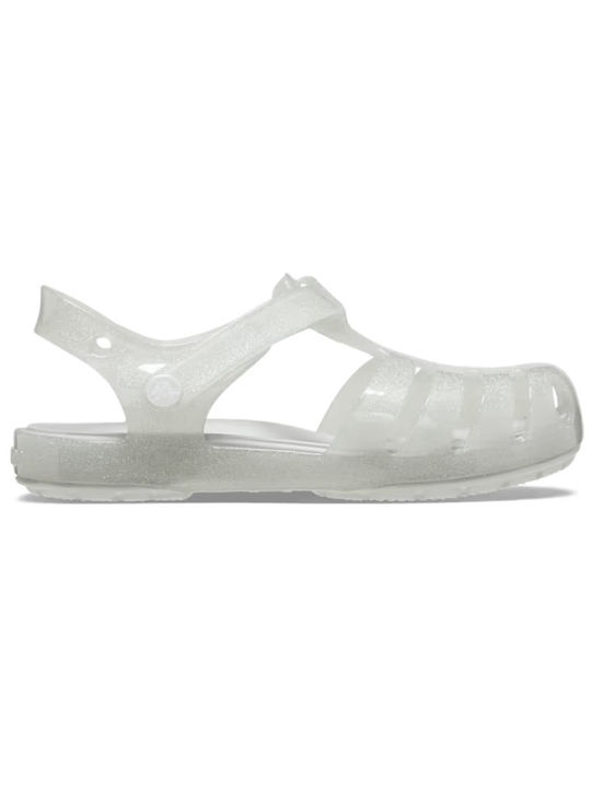 Crocs Isabella Glitter Sandal T Încălțăminte Anatomică pentru Plajă pentru Copii Arginte