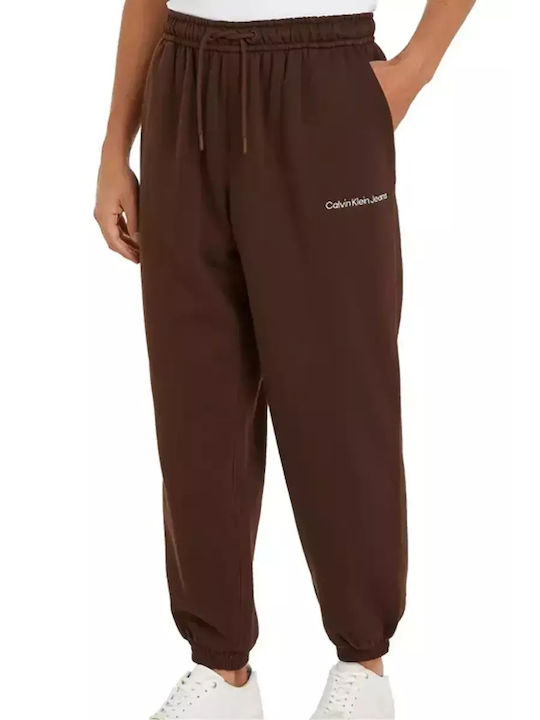 Calvin Klein Men's Sweatpants Dark Chestnut