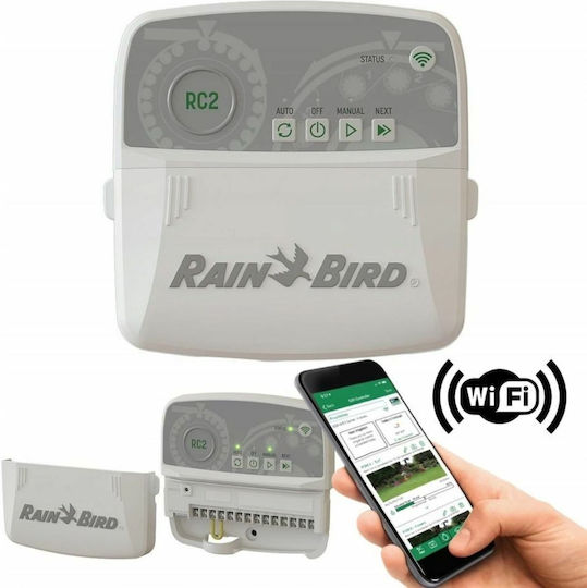 Rainbird RC2 Προγραμματιστής Ποτίσματος Πίνακα Ρεύματος 6 Στάσεων με Wi-Fi