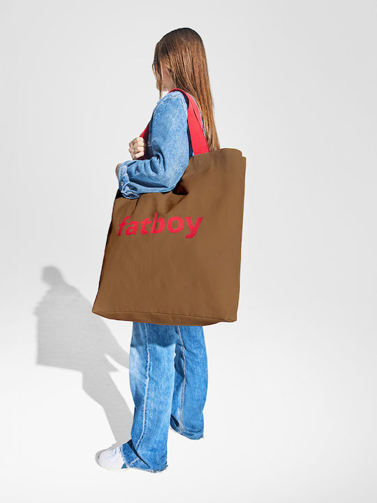Fatboy Cotton Shopping Bag in Brown color