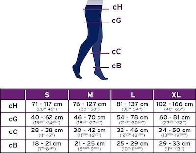 Jobst Ultrasheer Чорапогащник Дължина на компресията Клас на компресия 2 Бежов