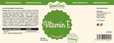 GreenFood Nutrition Vitamin E for Skin & Antioxidant 60 caps