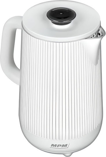 MPM Електрически Канa 1.5л 1800W Бял