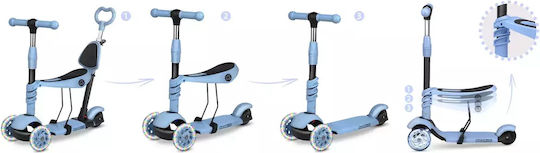 Ricokids Παιδικό Πατίνι Todi Τρίτροχο με Κάθισμα Μπλε