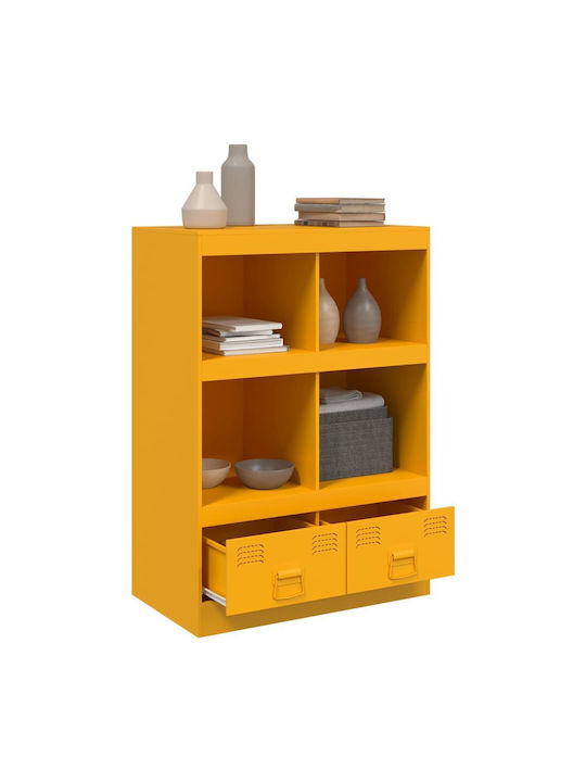Bookcase Mustard 67x39x95cm