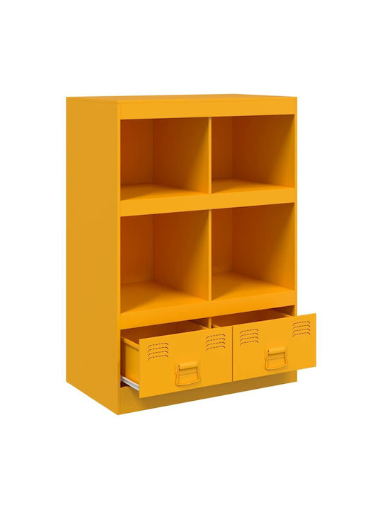 Bookcase Mustard 67x39x95cm