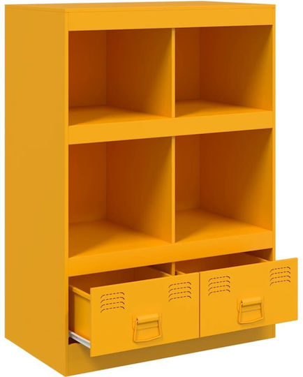Bookcase Mustard 67x39x95cm