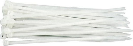 Vorel Δεματικά Καλωδίων Πλαστικά 280mmx4.8mm σε Λευκό χρώμα (100τμχ) (73909)