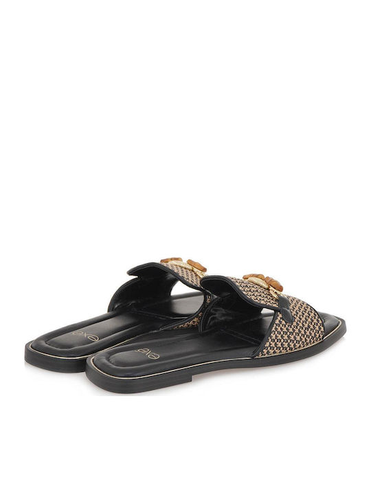 Doreta Women's Flat Sandals in Black Color