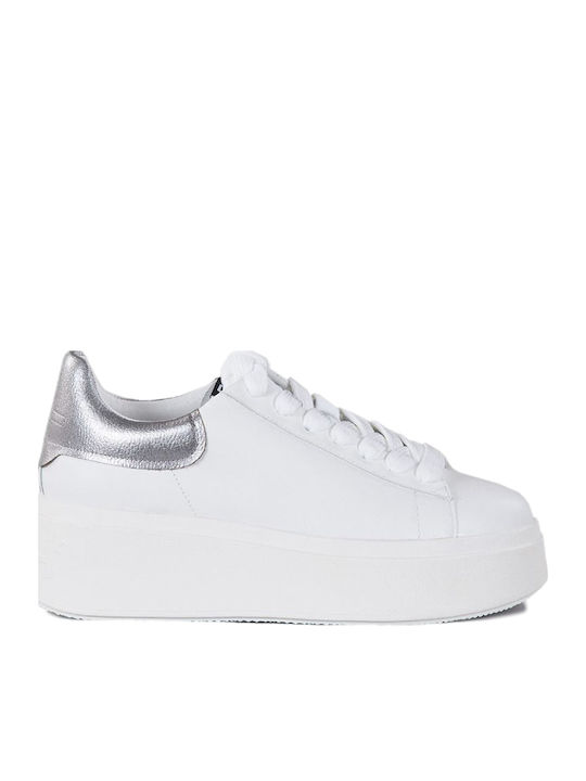 Moby Women's Sneakers White Silver