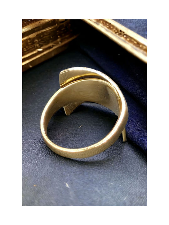 Women's Ring from Steel Gold Plated