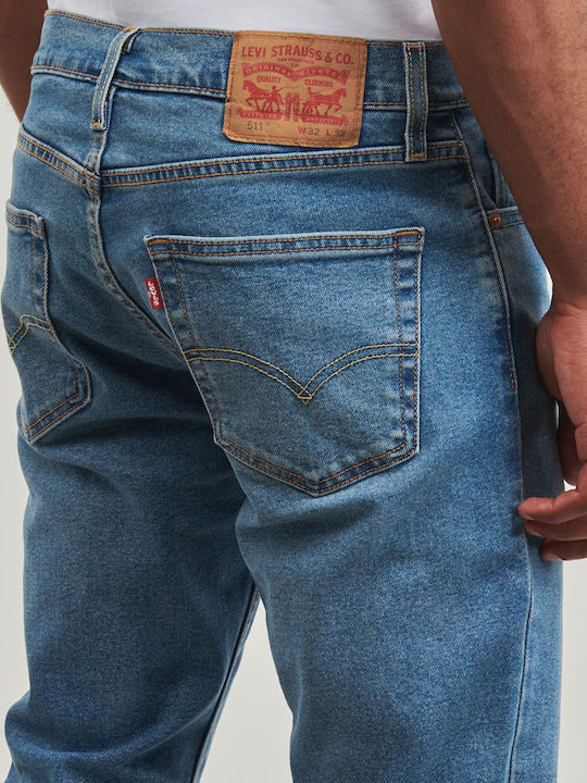 511 Men's Jeans Pants with Slim Narrow Fit Fresh Blue