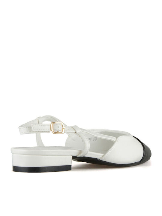 Ballerinas With strap White