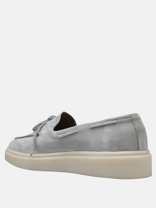 Suede Ανδρικά Loafers σε Γκρι Χρώμα