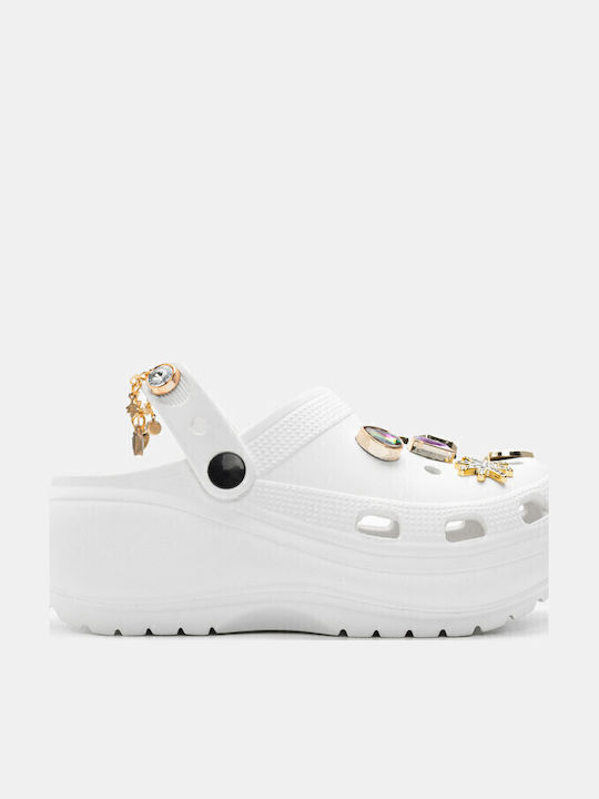 Luigi Women's Clogs White
