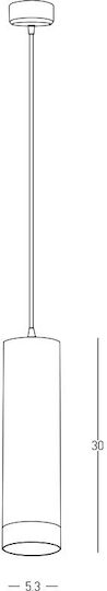Zambelis Lights Pendant Light Black with Socket GU10