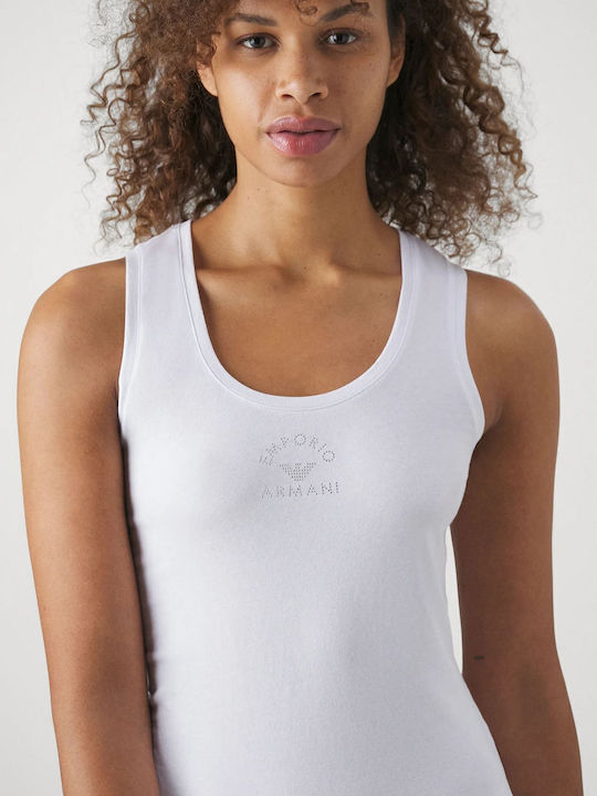 Women's Blouse Cotton Sleeveless White