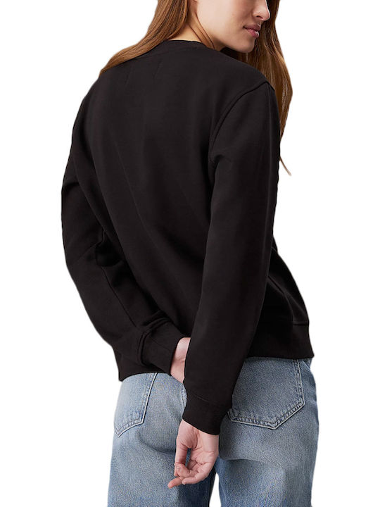 Institutional Crew Neck Sweater Lung Hanorac pentru femei Negru