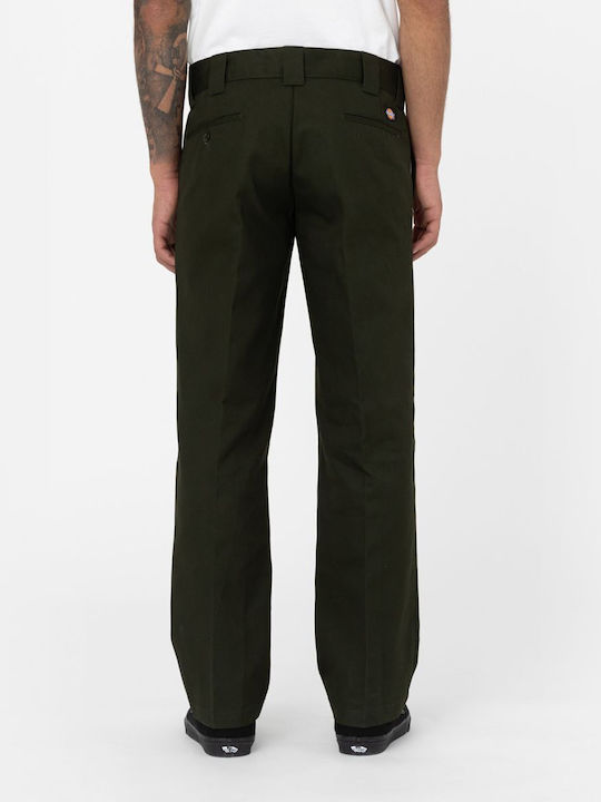 Dickies Men's Trousers in Slim Fit Olive Green